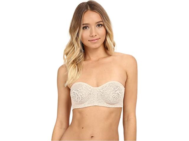 (取寄) ワコール レディース ハロ レース ストラップレス アンダーワイヤー ブラ Wacoal women Halo Lace Strapless Underwire Bra Natural Nude