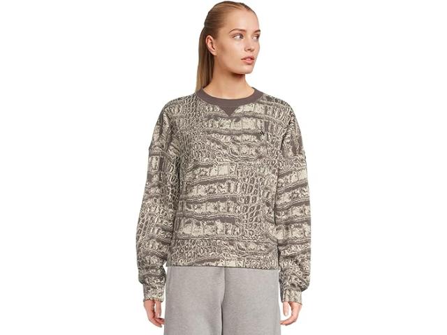 (取寄) アディダス バイ ステラマッカートニー レディース ルーズ スウェットシャツ プリンテッド adidas by Stella McCartney women Loose Sweatshirt Printed JW4648 Almond Milk-smc Charcoal