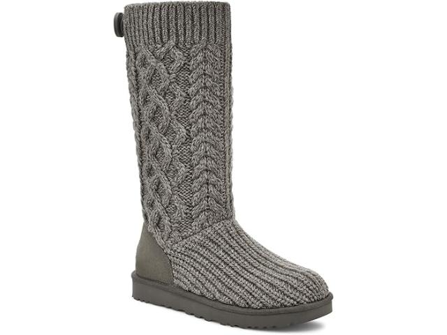 (取寄) アグ レディース クラシック カルディ ケーブルド ニット UGG women Classic Cardi Cabled Knit Greyの通販は