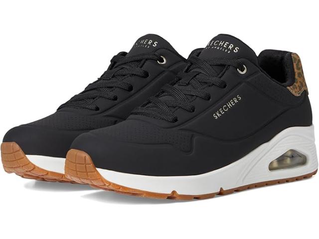 (取寄) スケッチャーズ レディース ウノ - ジャングル ナイト SKECHERS women Uno - Jungle Nite Black/Leopard
