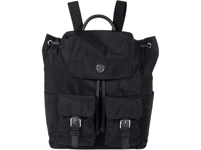 (取寄) トリーバーチ レディース バージニア フラップ バックパック Tory Burch women Virginia Flap Backpack Blackの通販は