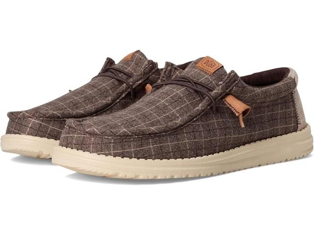 (取寄) ヘイ デュード メンズ ウォーリー プレイド コーデュロイ Hey Dude men Wally Plaid Corduroy Mole Brown/Multi