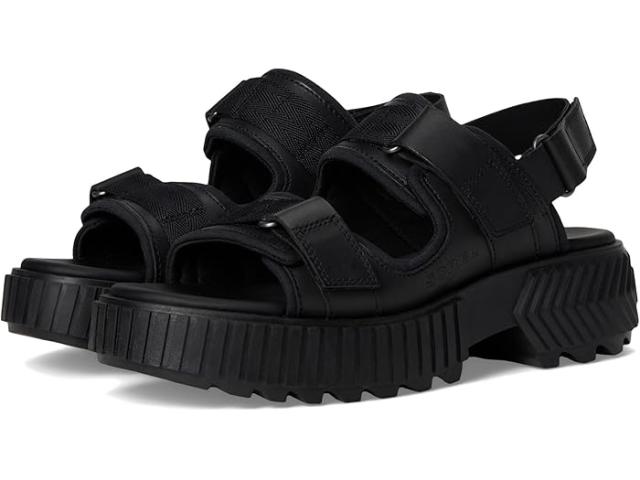 (取寄) ソレル レディース オナ マルチストラップ ミッド サンダル SOREL women Ona Ave Multistrap Mid Sandals Black/Black