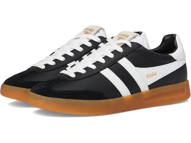 (取寄) ゴーラ レディース サイクロン レザー Gola women Cyclone Leather Black/White/Gum