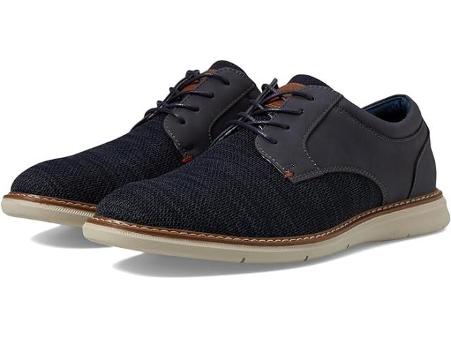 (取寄) ナン ブッシュ メンズ チェイス ニット プレーン トゥ オックスフォード ライトウェイト ブリーザブル バーサタイル レース アップ Nunn Bush men Nunn Bush Chase Knit Plain Toe Oxford Lightweight Breathable Versatile Lace Up Navy