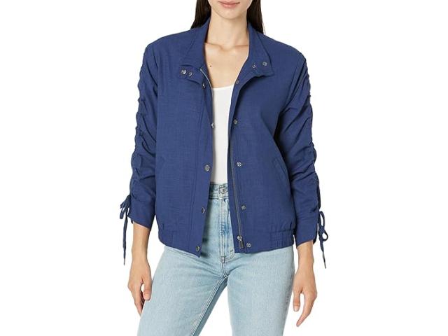 (取寄) リバプールロサンゼルス レディース ルーシュド スリーブ ジャケット Liverpool Los Angeles women Liverpool Los Angeles Ruched Sleeve Jacket Merchant Blueの通販は