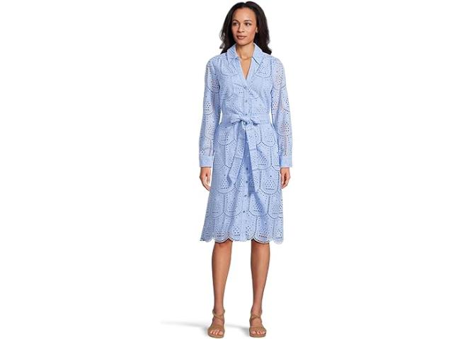 (取寄) リリー ピュリッツァー レディース エイラ ミディ シャツドレス Lilly Pulitzer women Eira Midi Shirtdress Jacaranda Blue Pineapple Tile Eyelet