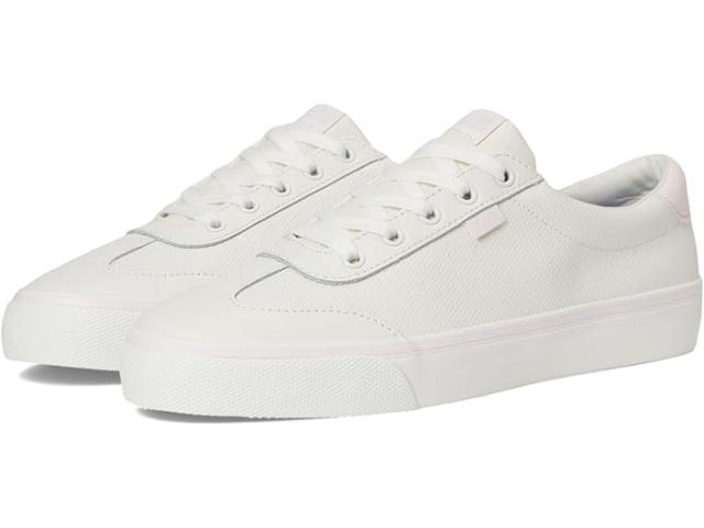 (取寄) ケッズ レディース ジャンプ キック T-トゥ Keds women Jump Kick T-Toe  White/Light Pink Perf Leather