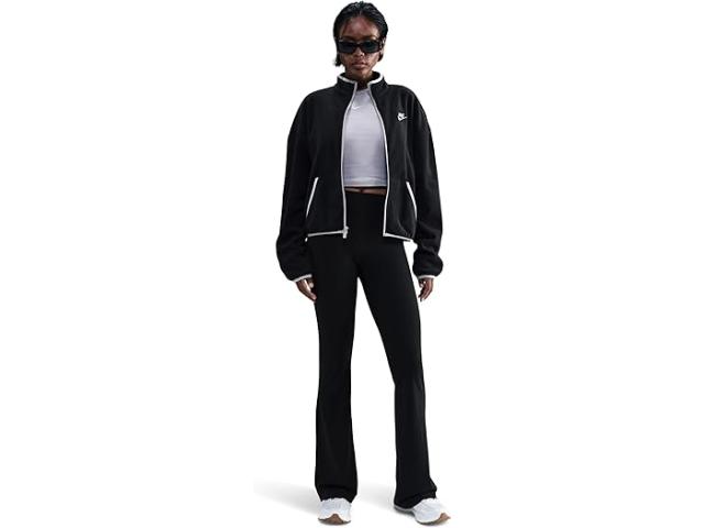 (取寄) ナイキ レディース スポーツウェア クラブ フリース ルーズ コージー トラック ジャケット Nike women Sportswear Club Fleece Loose Cozy Track Jacket Black/College Grey