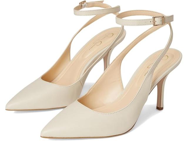 (取寄) ジェシカ シンプソン レディース スリングバック アンクル ストラップ パンプス Jessica Simpson women Miriale Slingback Ankle Strap Pumps Soft Ivory