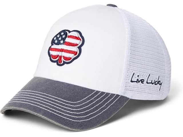 (取寄) ブラッククローバー USA 2T ビンテージ 3 アジャスタブル ハット Black Clover Usa 2t Vintage 3 Adjustable Hat White Hat/3d Usa Flag Clover