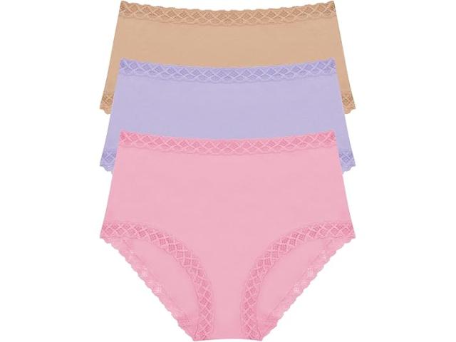 (取寄) ナトリ レディース ブリス フル ブリーフ 3-パック Natori women Bliss Full Brief 3-Pack Pink Nectar/Lilac Dream/Cafe