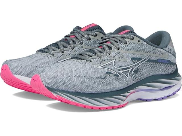 (取寄) ミズノ レディース ウェーブ ライダー 27 Mizuno women Mizuno Wave Rider 27 Pearl Blue/Whiteの通販は 25,702円