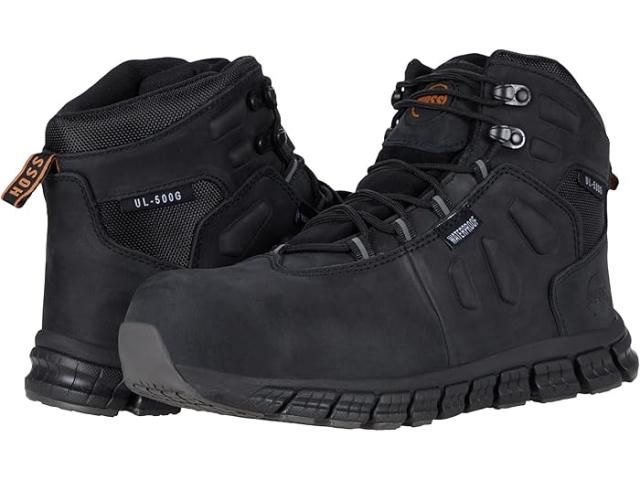 (取寄) ホス メンズ ウルタ ライト ティカブー アトランティック レザー - ビッグ ホス サイジズ Hoss men Ulta Lite Tikaboo Atlantic Leather - BIG HOSS Sizes Black