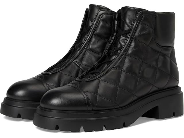 (取寄) スチュアート ワイツマン レディース ハドソン キルテッド ハイカー ブーティ Stuart Weitzman women Hudson Quilted Hiker Bootie Black