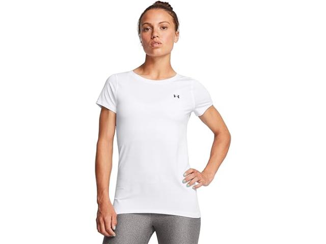 (取寄) アンダーアーマー レディース ヒートギア アーマー ショート スリーブ Under Armour women HeatGear Armour Short Sleeve White/Black