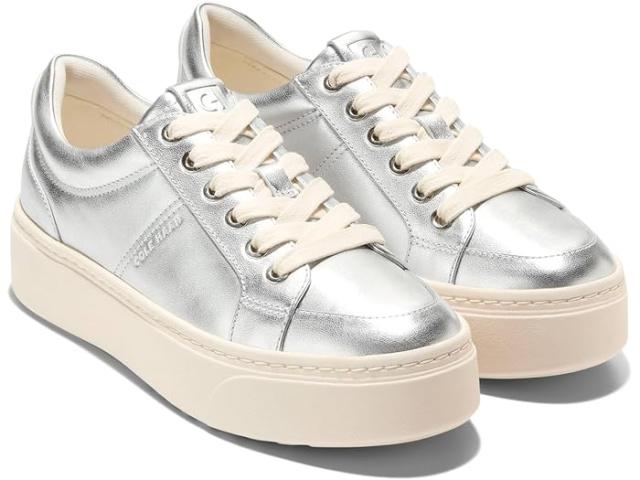 (取寄) コールハーン レディース グランドプロ マックス プラットフォーム スニーカー Cole Haan women Grandpro Max Platform Sneaker Silver llic