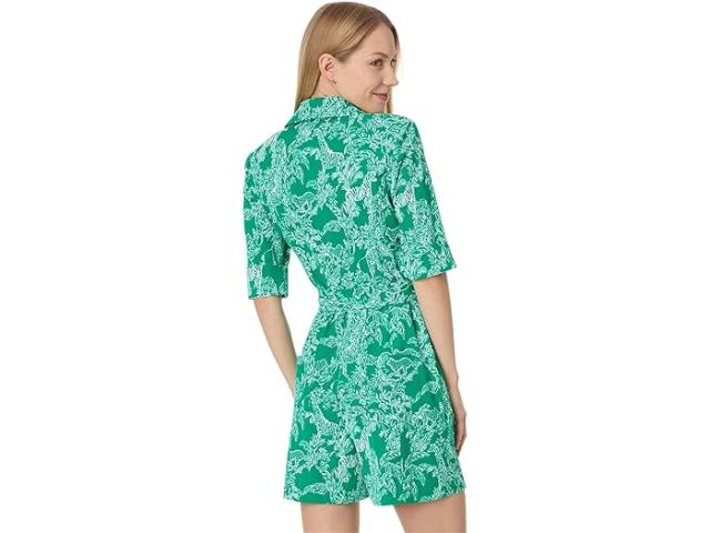 (取寄) リリー ピュリッツァー レディース ロンパー Upf 50+ Lilly Pulitzer women Sheldrake Romper Upf 50+ Fiddle Leaf Green Safari Partyの通販は