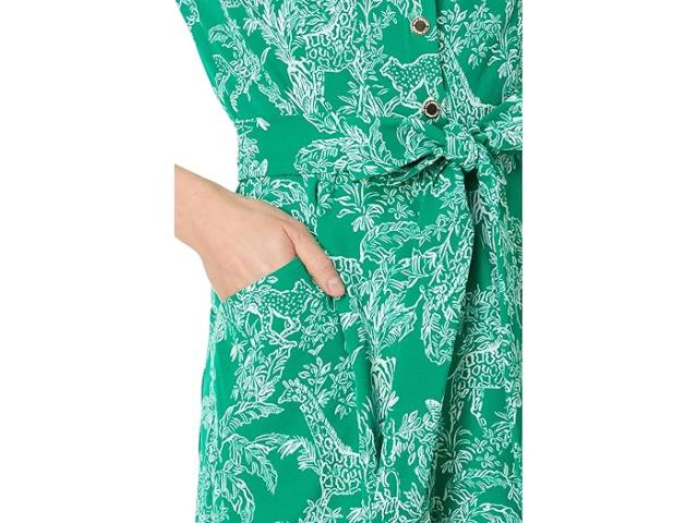 (取寄) リリー ピュリッツァー レディース ロンパー Upf 50+ Lilly Pulitzer women Sheldrake Romper Upf 50+ Fiddle Leaf Green Safari Partyの通販は