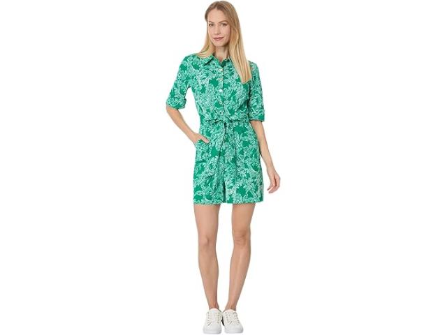 (取寄) リリー ピュリッツァー レディース ロンパー Upf 50+ Lilly Pulitzer women Sheldrake Romper Upf 50+ Fiddle Leaf Green Safari Partyの通販は