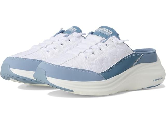(取寄) スケッチャーズ レディース コンツアー フォーム - コージー フィット SKECHERS women Contour Foam - Cozy Fit White/Light Blue