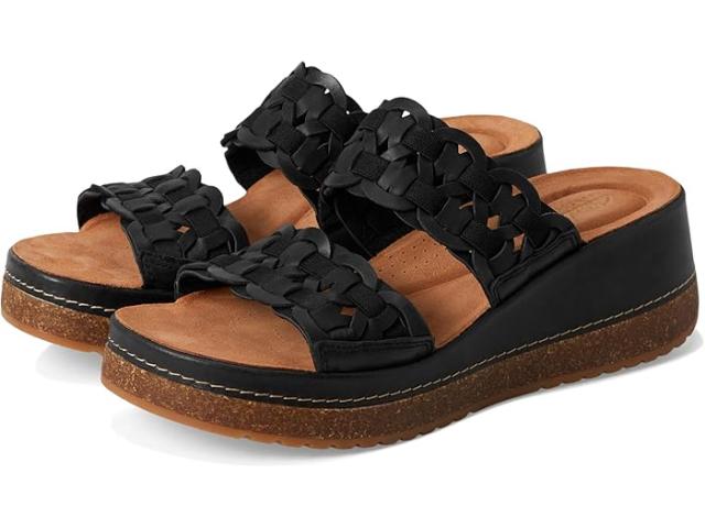 (取寄) クラークス レディース カッサンダ ミュール Clarks women Kassanda Mule Black Combi Leather