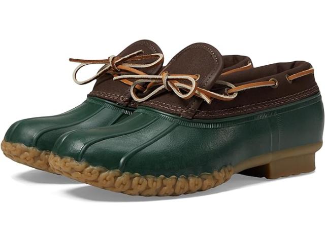 (取寄) エルエルビーン メンズ ラバー モック キャンバス L.L.Bean men L.L.Bean Rubber Moc Canvas Dark Brown/Forest Shade/Tan Opaqueの通販は