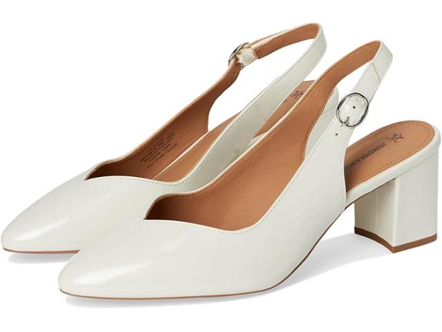(取寄) ジョンストン&マーフィー レディース ヴィッキー スリングバック ポンプ Johnston & Murphy women Johnston & Murphy Vicki Slingback Pump Bone Italian Pearlized Patent Leather