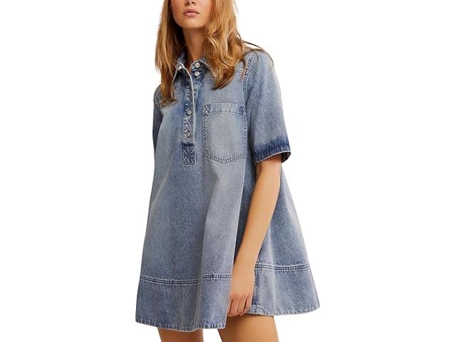 (取寄) フリーピープル レディース デニム ミニ Free People women Remino Denim Mini Ocean Blue