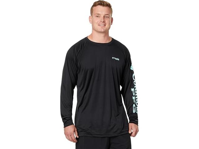 (取寄) コロンビア メンズ ビッグ アンド トール ターミナル タックル L/S シャツ Columbia men Big & Tall Terminal Tackle L/S Shirt Black/Gulf Stream Logo