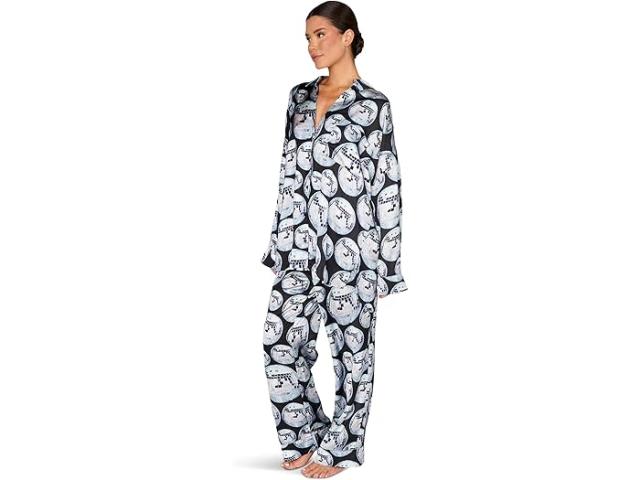 (取寄) ショウ ミー ユア ムームー レディース オーバースレプト パジャマ セット Show Me Your Mumu women Overslept Pajama Set Disco Ball Silky