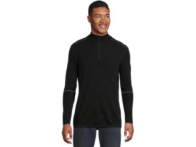 (取寄) スマートウール メンズ イントラニット アルパイン 1/4 ジップ Smartwool men Intraknit Alpine 1/4 Zip Black