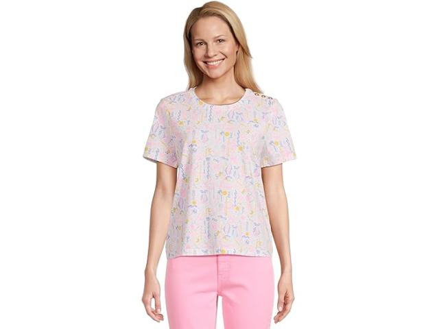 (取寄) リリー ピュリッツァー レディース ニット トップ Lilly Pulitzer women Barreto Knit Top Multi Summer Serenade