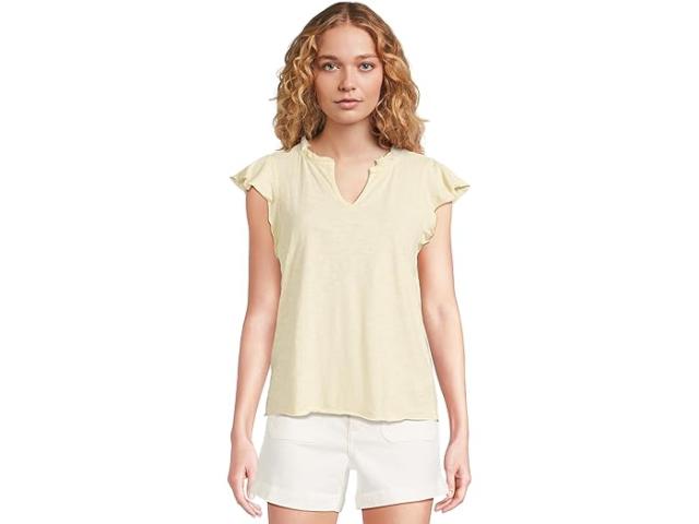 (取寄) モッドオードック レディース スリーブレス ラッフル トップ Mod-o-doc women Sleeveless Ruffle Top Sweet Cream