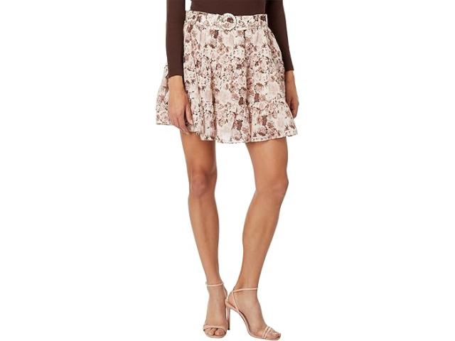 (取寄) イングリッシュ ファクトリー レディース プリンテッド リネン ティアード ミニ スカート English Factory women Printed Linen Tiered Mini Skirt Multi