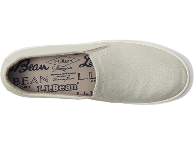 (取寄) エルエルビーン レディース エコ ベイ キャンバス スニーカー スリッポン L.L.Bean women Eco Bay Canvas Sneaker Slip-On Silver Birch