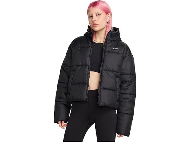 (取寄) ナイキ レディース スポーツウェア サーマ-フィット シンセティック フィル クラシック パファー Nike women Sportswear Therma-FIT Synthetic Fill Classic Puffer Black/White