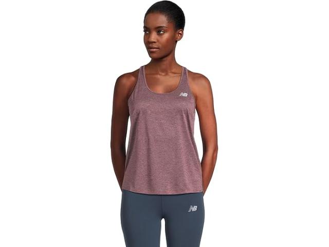 (取寄) ニューバランス レディース アスレチックス タンク New Balance women Athletics Tank Faded Plum Heather