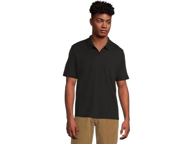 (取寄) ヴィンス メンズ ショート スリーブ ジョニー カラー Vince men Short Sleeve Johnny Collar Black