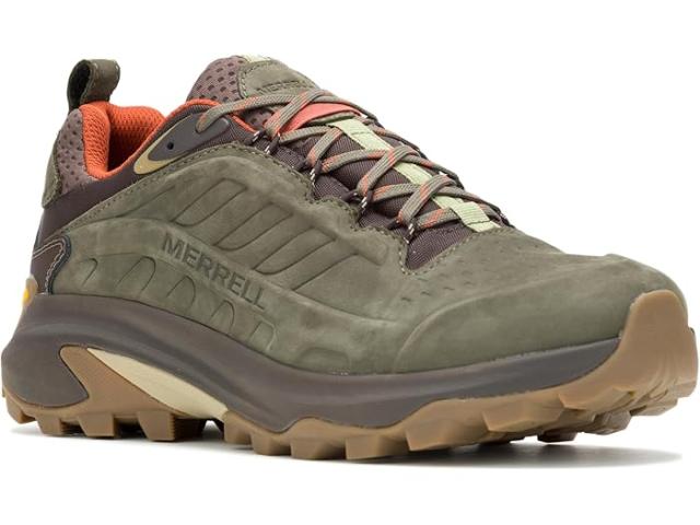 (取寄) メレル メンズ モアブ スピード 2 レザー ウォータープルーフ Merrell men Merrell Moab Speed 2 Leather Waterproof Olive