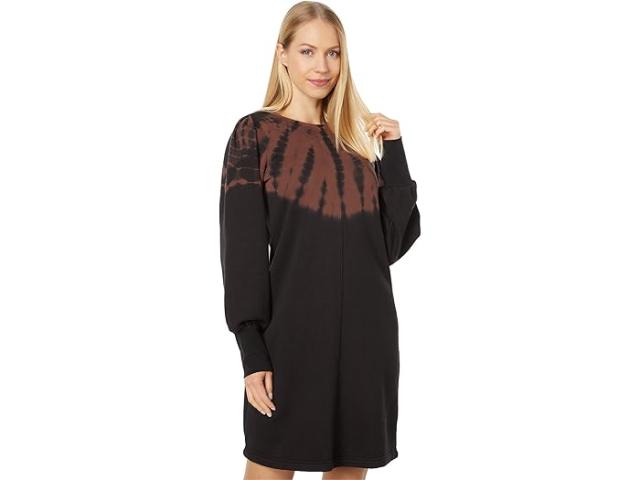 (取寄) ハットレイ レディース スウェットシャツ ドレス Hatley women Sweatshirt Dress Caviar Storm Tie-Dye