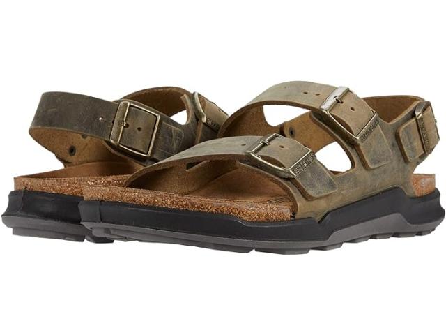 (取寄) ビルケンシュトック メンズ ミラノ ラギッド (メン) Birkenstock men Birkenstock Milano Rugged (Men) Faded Khaki Oiled Leather
