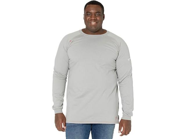 (取寄) アリアット メンズ ビッグ アンド トール Fr ワーク クルー Tシャツ Ariat men Big & Tall FR Work Crew T-Shirt Silver Fox