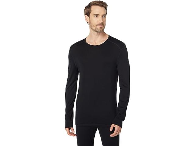 (取寄) アイスブレイカー メンズ 260 テック メリノ ベース レイヤー ロング スリーブ クルー Icebreaker men Icebreaker 260 Tech Merino Base Layer Long Sleeve Crewe Black