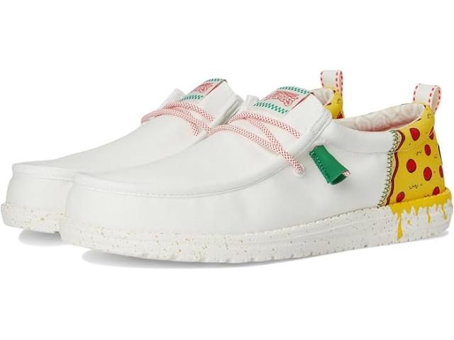 (取寄) ヘイ デュード メンズ ウォーリー ファンク Tmnt ピッツァ Hey Dude men Wally Funk TMNT Pizza White/Red