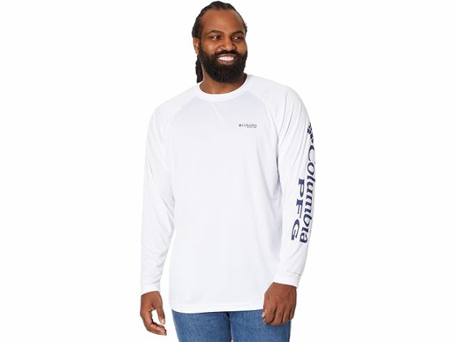 (取寄) コロンビア メンズ ビッグ アンド トール ターミナル タックル L/S シャツ Columbia men  Big & Tall Terminal Tackle L/S Shirt White/Nightshade Logoの通販は