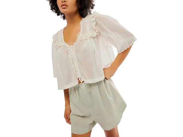 (取寄) フリーピープル レディース ルナ トップ Free People women Luna Top Optic Whiteの通販は 19,200円