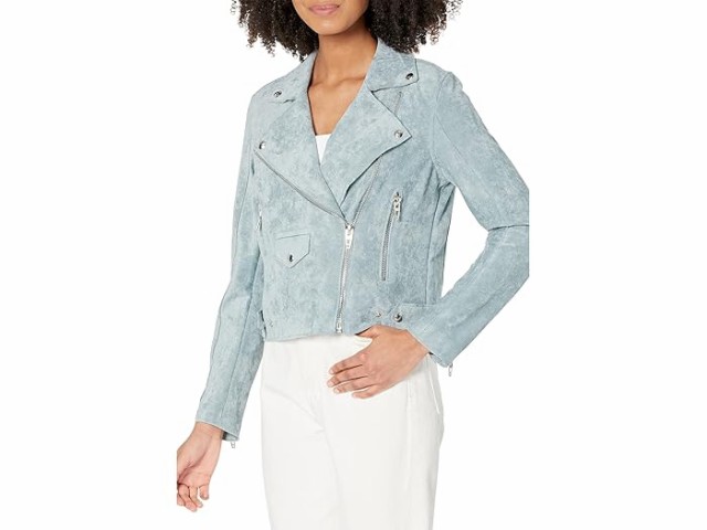 (取寄) ブランクニューヨーク レディース スエード モト ジャケット イン オーシャン ウェーブ Blank NYC women Blank NYC Suede Moto Jacket in Ocean Wave Ocean Waveの通販は