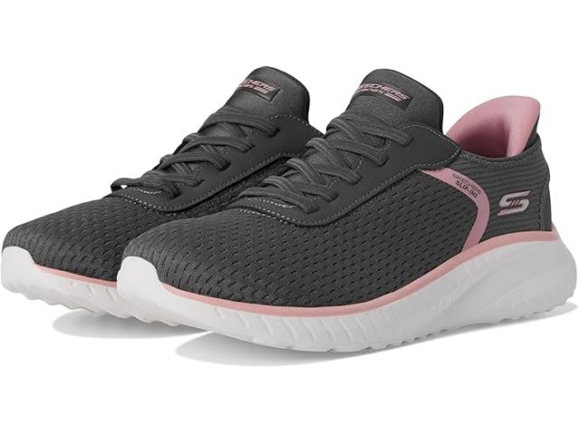 (取寄) ボブス スケッチャーズ レディース ハンズ フリー スリップ-インス ボブス スクアッド カオス - ストローク オブ ラック BOBS from SKECHERS women Hands Free Slip-Ins Bobs Squad Chaos - Stroke of Luck Grey