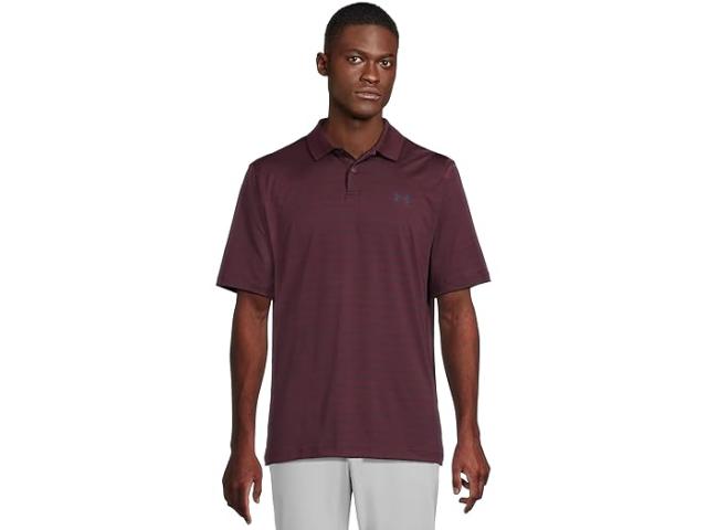 (取寄) アンダーアーマー ゴルフ メンズ マッチプレー プリンテッド ゴルフ ポロ Under Armour Golf men Matchplay Printed Golf Polo Dark Maroon/Midnight Navy/Midnight Navy